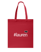Family Famous Lauren Talkos Canvas Shopping Tote