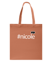 Family Famous Nicole Talkos Canvas Shopping Tote