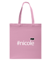 Family Famous Nicole Talkos Canvas Shopping Tote