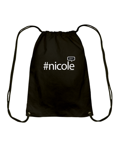 Family Famous Nicole Talkos Cotton Drawstring Backpack