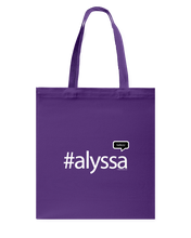 Family Famous Alyssa Talkos Canvas Shopping Tote