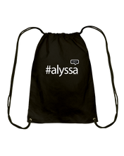 Family Famous Alyssa Talkos Cotton Drawstring Backpack