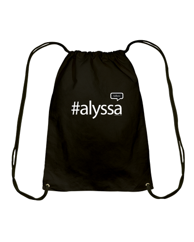 Family Famous Alyssa Talkos Cotton Drawstring Backpack