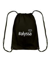 Family Famous Alyssa Talkos Cotton Drawstring Backpack