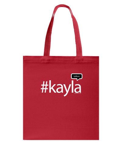 Family Famous Kayla Talkos Canvas Shopping Tote