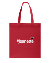 Family Famous Jeanette Talkos Canvas Shopping Tote