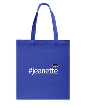 Family Famous Jeanette Talkos Canvas Shopping Tote