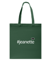 Family Famous Jeanette Talkos Canvas Shopping Tote