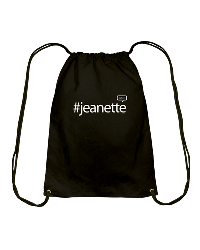 Family Famous Jeanette Talkos Cotton Drawstring Backpack