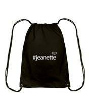 Family Famous Jeanette Talkos Cotton Drawstring Backpack