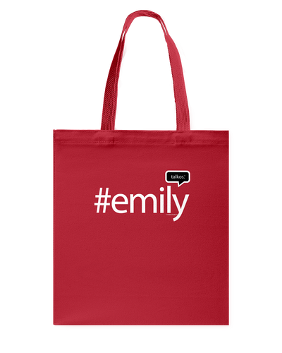 Family Famous Emily Talkos Canvas Shopping Tote