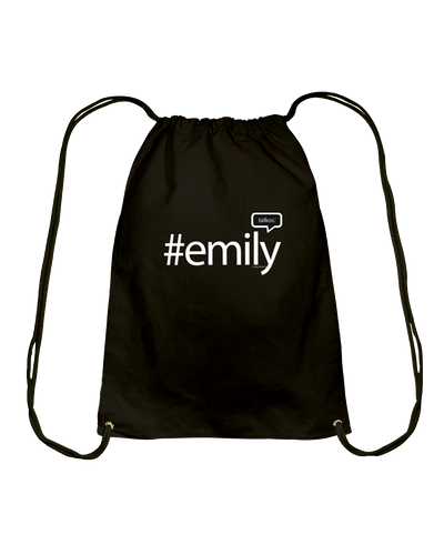 Family Famous Emily Talkos Cotton Drawstring Backpack