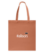 Family Famous Alison Talkos Canvas Shopping Tote