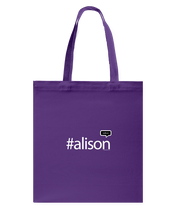 Family Famous Alison Talkos Canvas Shopping Tote