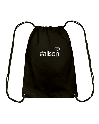 Family Famous Alison Talkos Cotton Drawstring Backpack