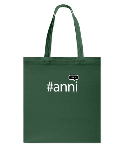 Family Famous Anni Talkos Canvas Shopping Tote