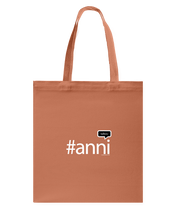 Family Famous Anni Talkos Canvas Shopping Tote