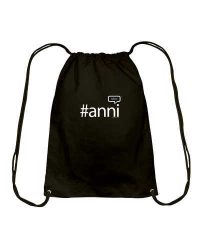 Family Famous Anni Talkos Cotton Drawstring Backpack