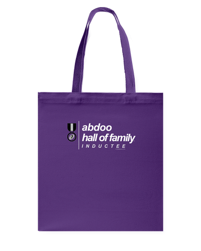 Family Famous Abdoo Hall Of Family Inductee Canvas Shopping Tote