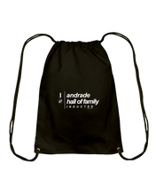 Family Famous Andrade Hall Of Family Inductee Cotton Drawstring Backpack