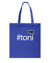 Family Famous Toni Talkos Canvas Shopping Tote