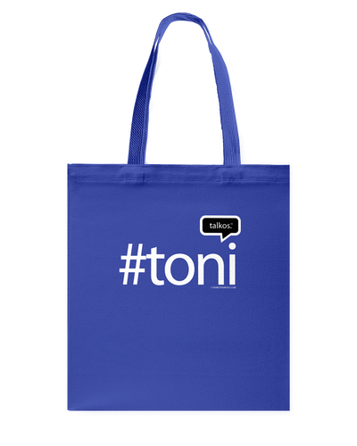 Family Famous Toni Talkos Canvas Shopping Tote