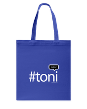 Family Famous Toni Talkos Canvas Shopping Tote