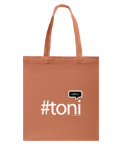 Family Famous Toni Talkos Canvas Shopping Tote