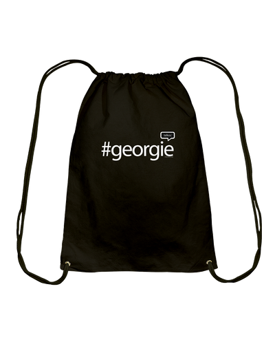 Family Famous Georgie Talkos Cotton Drawstring Backpack