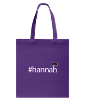 Family Famous Hannah Talkos Canvas Shopping Tote