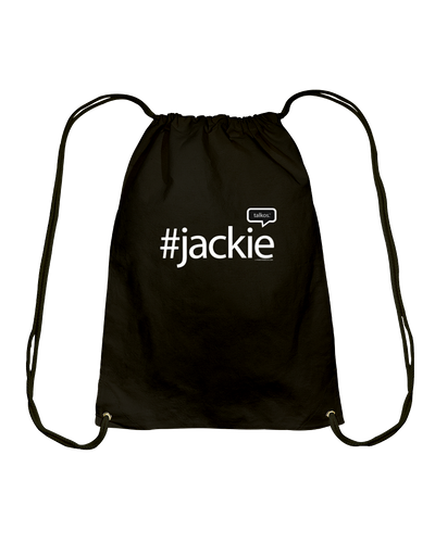 Family Famous Jackie Talkos Cotton Drawstring Backpack