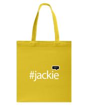 Family Famous Jackie Talkos Canvas Shopping Tote