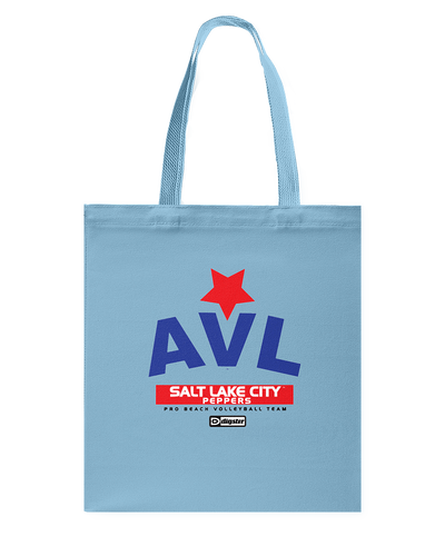 AVL Digster Salt Lake City Peppers Canvas Shopping Tote