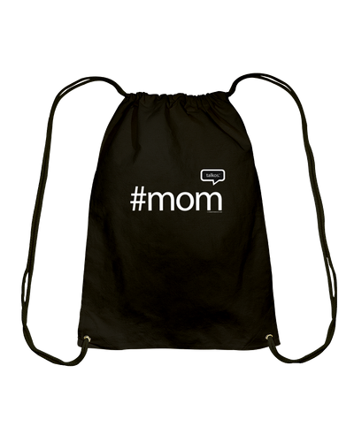 Family Famous Mom Talkos Cotton Drawstring Backpack