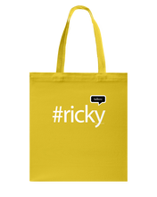 Family Famous Ricky Talkos Canvas Shopping Tote