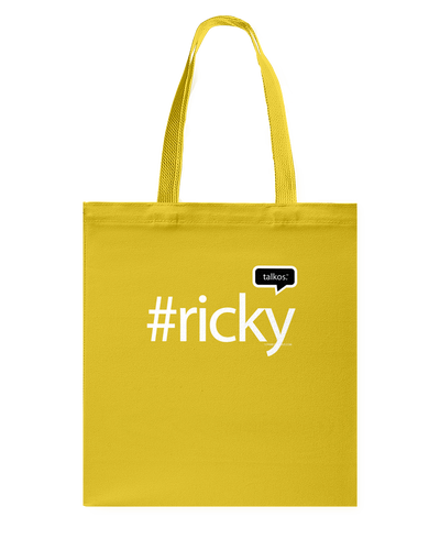 Family Famous Ricky Talkos Canvas Shopping Tote