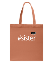 Family Famous Sister Talkos Canvas Shopping Tote