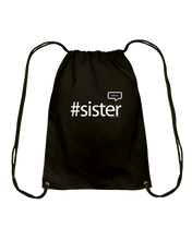 Family Famous Sister Talkos Cotton Drawstring Backpack