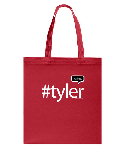 Family Famous Tyler Talkos Canvas Shopping Tote