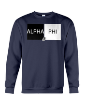 Family Famous Alpha Phi Dubblock BW Sweatshirt