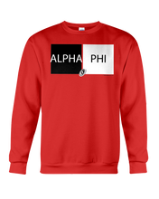 Family Famous Alpha Phi Dubblock BW Sweatshirt