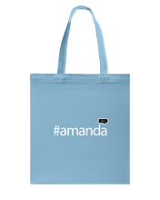 Family Famous Amanda Talkos Canvas Shopping Tote