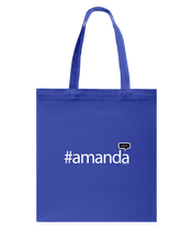 Family Famous Amanda Talkos Canvas Shopping Tote