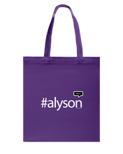 Family Famous Alyson Talkos Canvas Shopping Tote