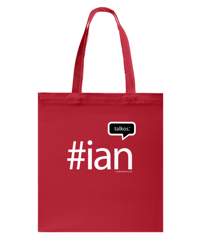 Family Famous Ian Talkos Canvas Shopping Tote