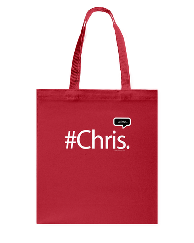 Family Famous Chris Talkos Canvas Shopping Tote