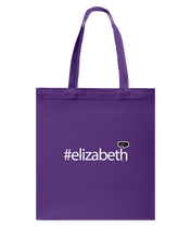 Family Famous Elizabeth Talkos Canvas Shopping Tote