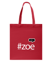 Family Famous Zoe Talkos Canvas Shopping Tote