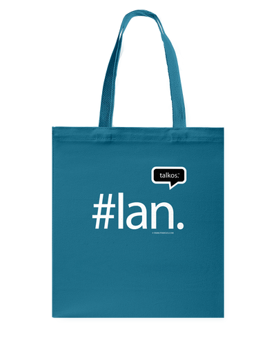 Family Famous Ian Talkos Canvas Shopping Tote