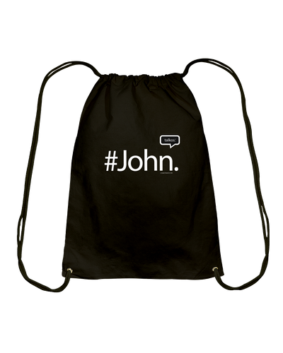 Family Famous John Talkos Cotton Drawstring Backpack